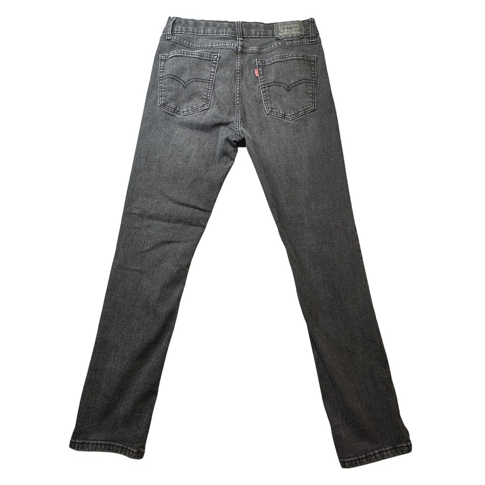 Levi's 510 Skinny‎ Jeans Boys 20 Regular Black Gray Performance Stretch Denim